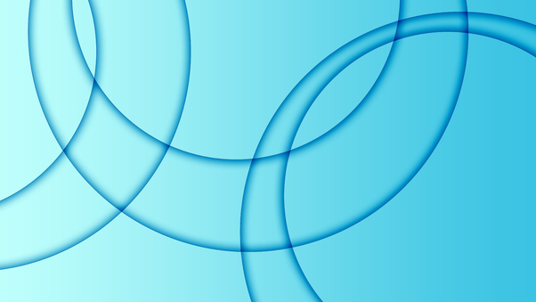 Multiple Circles Abstract Blur Blue 8k Wallpaper