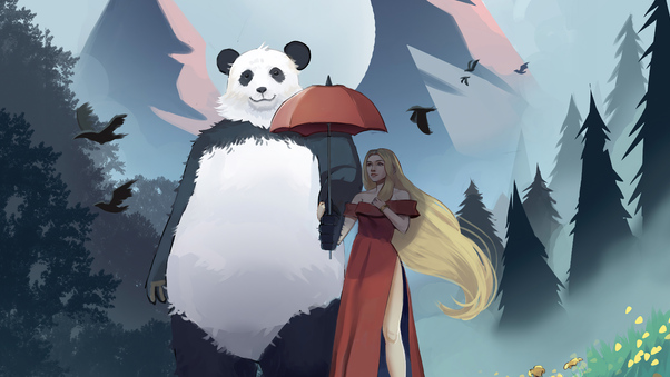 My Panda Friend Wallpaper