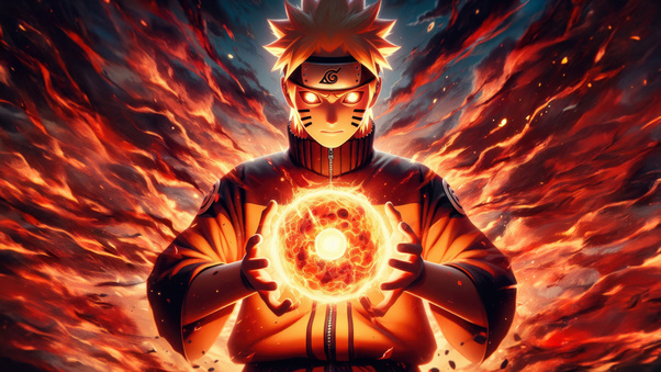 Naruto Doing Rasengan Wallpaper