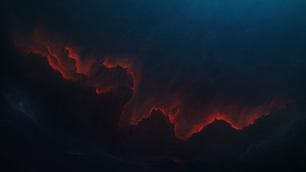 Nebula Landscape 5k Wallpaper