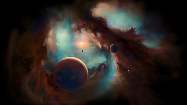 Nebula Space 5k Wallpaper