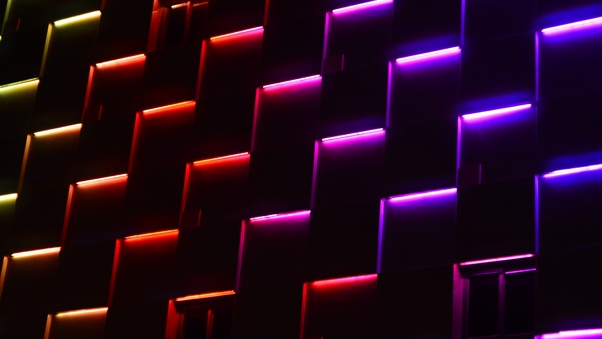 Neon Abstract Color Burst 4k Wallpaper