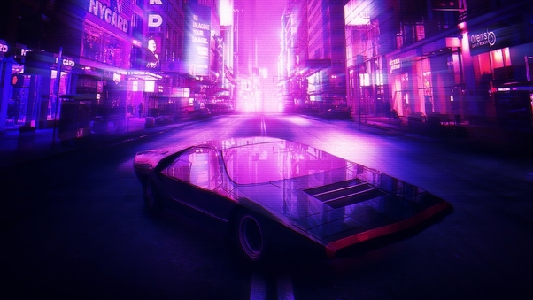 Neon City Car 4k, HD Artist, 4k Wallpapers, Images ...