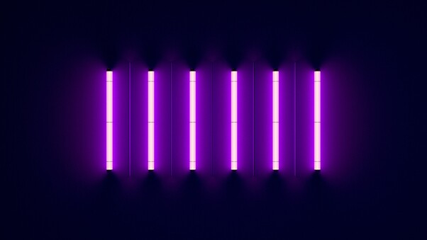 Neon Lights Purple Wallpaper