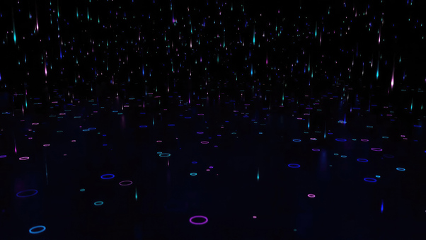 Neon Rain Abstract Dark 4k Wallpaper