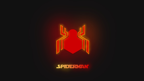 Neon Spiderman Logo Wallpaper