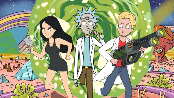 Netflix Rick And Morty Style Out Portal Wallpaper
