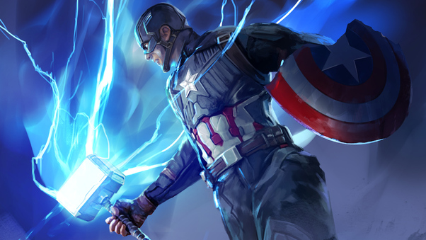 New Captain America Avengers Endgame Wallpaper