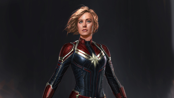 New Captain Marvel Concept Art Wallpaper