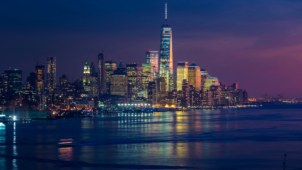 New York Skycrapper 4k Buildings Lights Wallpaper