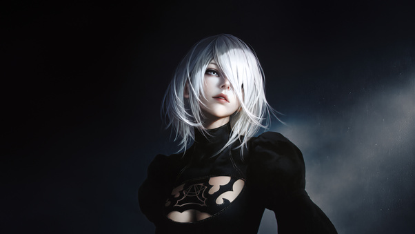 Nier Automata Steel Beneath The Smile (1336x768) Resolution Wallpaper