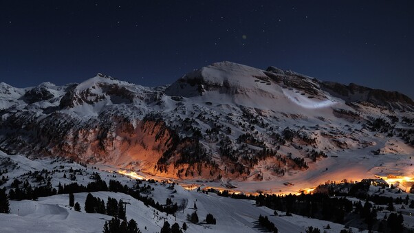 Night Star Alps Wallpaper