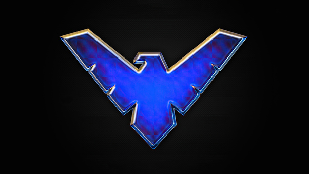 Nightwing Big Logo 4k Wallpaper