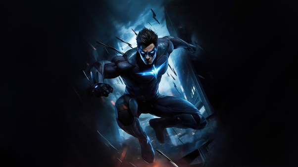 Nightwing Stealthy Valor Wallpaper