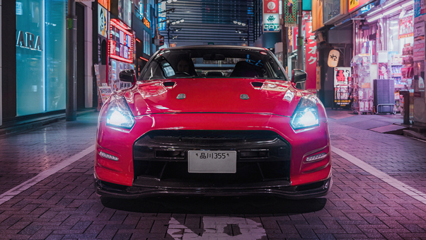 Nissan GT R In Tokyo 5k Wallpaper