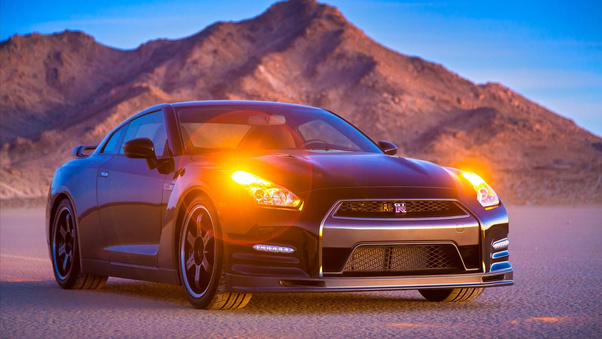 Nissan GTR In Desert Wallpaper