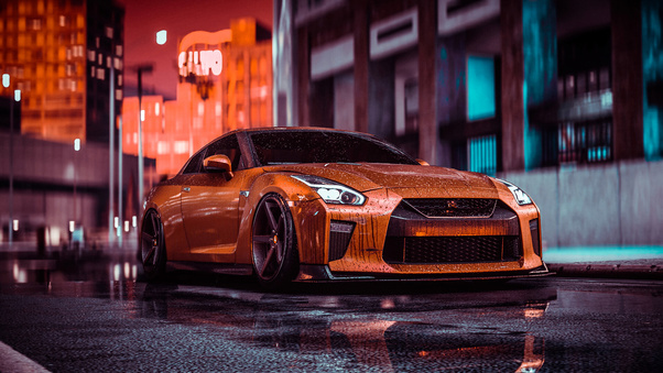 Nissan Gtr Nfs Front 4k Wallpaper