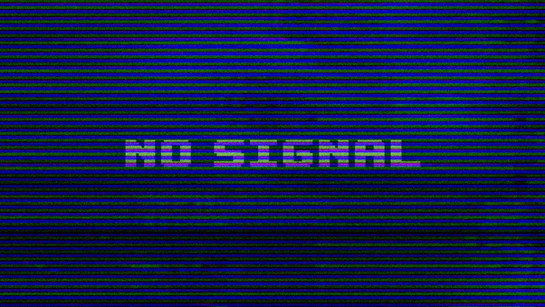 No Signal Typography 4k Wallpaper