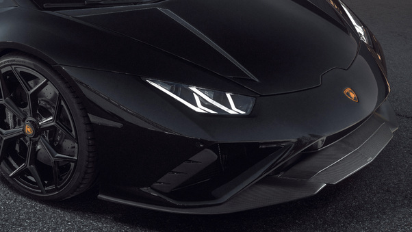 Novitec Lamborghini Huracan Evo Headlights Front Look 5k Wallpaper