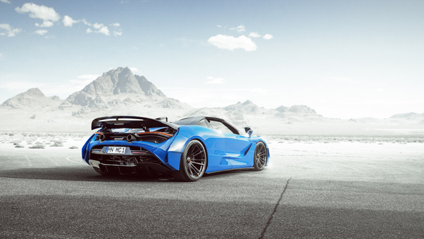 Novitec McLaren 720S Spider N Largo Rear Wallpaper