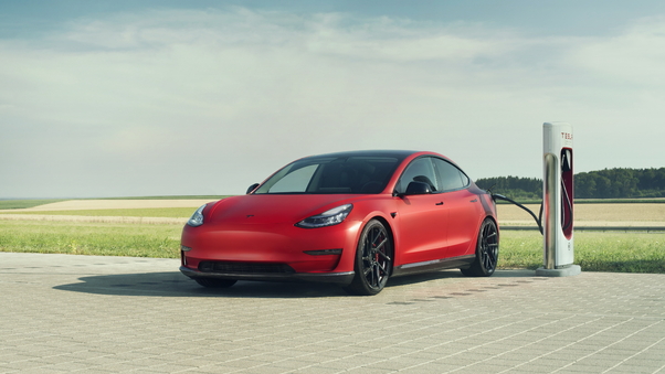 Novitec Tesla Model 3 2019 Charging Wallpaper