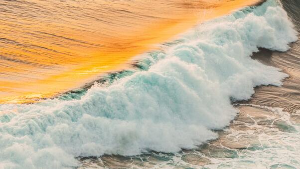 Ocean Waves Long Exposure 4k Wallpaper