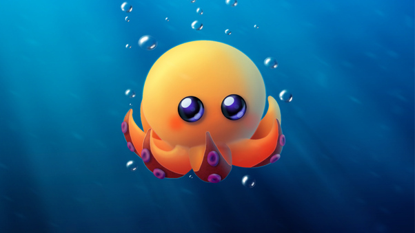 Octopus Digital Art Wallpaper