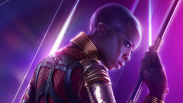 Okoye In Avengers Infinity War New Poster Wallpaper