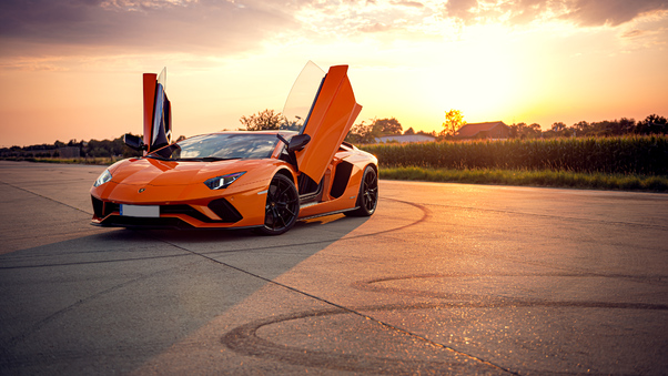 Orange Lamborghini Aventador 4k, HD Cars, 4k Wallpapers, Images
