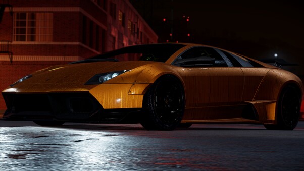 Orange Lamborghini Need For Speed Wallpaper