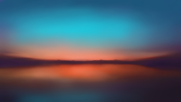 Orange Sunset Blur Minimalist 5k Wallpaper