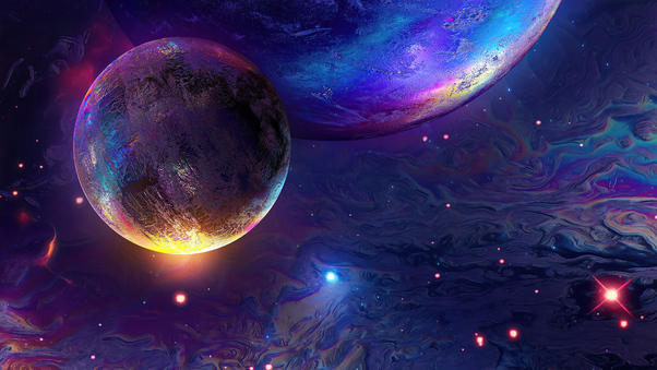 Outer Digital Space Wallpaper
