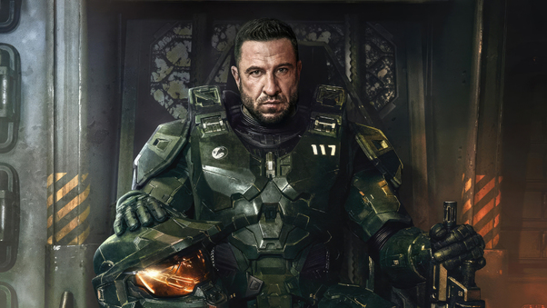 Pablo Schreiber As Master Chief In Halo Wallpaper
