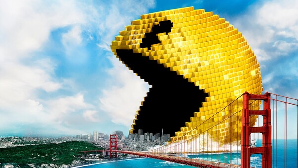 Pac Man Pixels Wallpaper