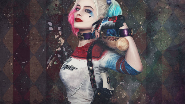 Paint Art Harley Quinn Wallpaper