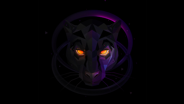 Panther Abstract Art Wallpaper