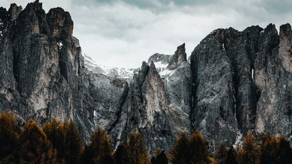 Peaks And Forests Mountains 5k Wallpaper