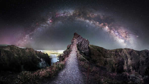 Pedra Rija Under The Milky Way (3000x2000) Resolution Wallpaper