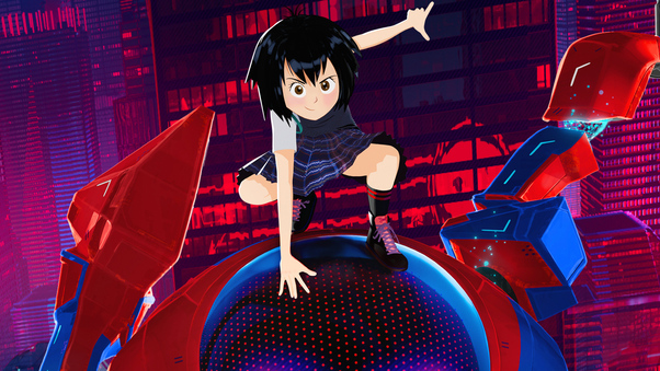 Peni Parker And SP Dr In Spider Man Into The Spider Verse Official Poster 5k Wallpaper
