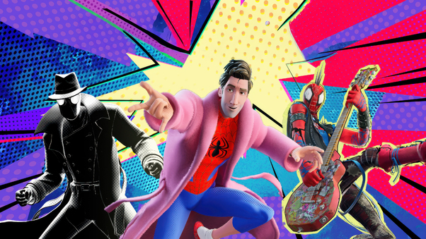 Peter B Parker Spider Punk And Spider Noir In Fortnite Wallpaper