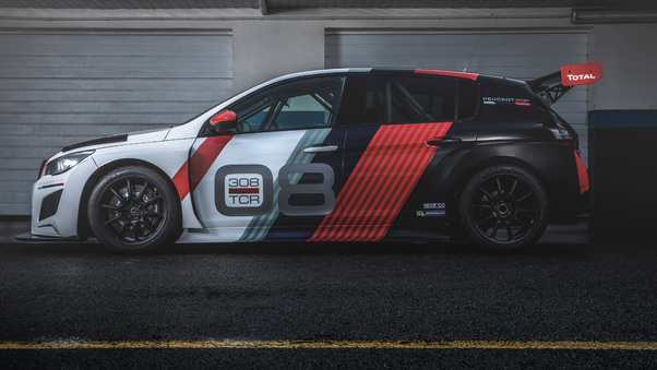Peugeot 308 TCR 2018 Side View Wallpaper