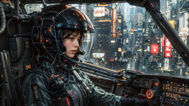 Pilot Girl In The Modern Wallpaper