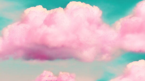 Pink Clouds 3d Wallpaper