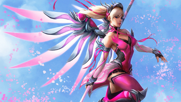Pink Mercy 8k Wallpaper