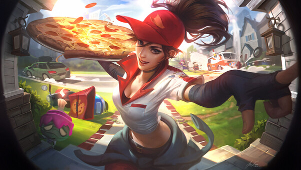 Pizza Delivery Sivir Wallpaper