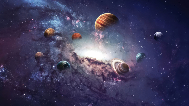 Planet Galaxy 4k Wallpaper