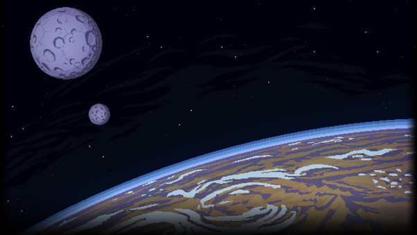 Planet Pixel Art 4k Wallpaper