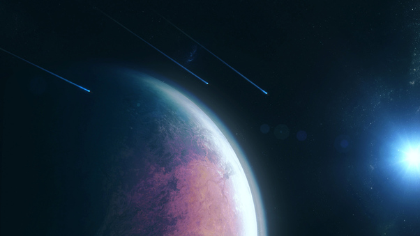 Planet Space Scifi 4k Wallpaper