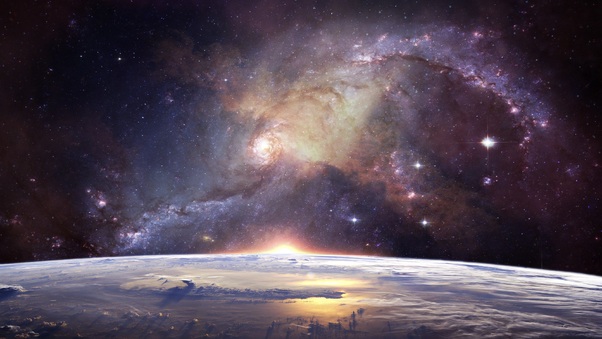 Planetscape Galaxy 4k Wallpaper