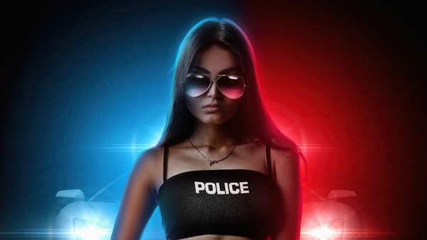 Police Girl Wallpaper